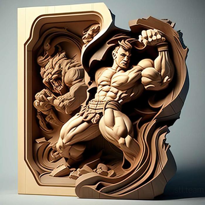 3D модель Чун Ли из Street Fighter (STL)